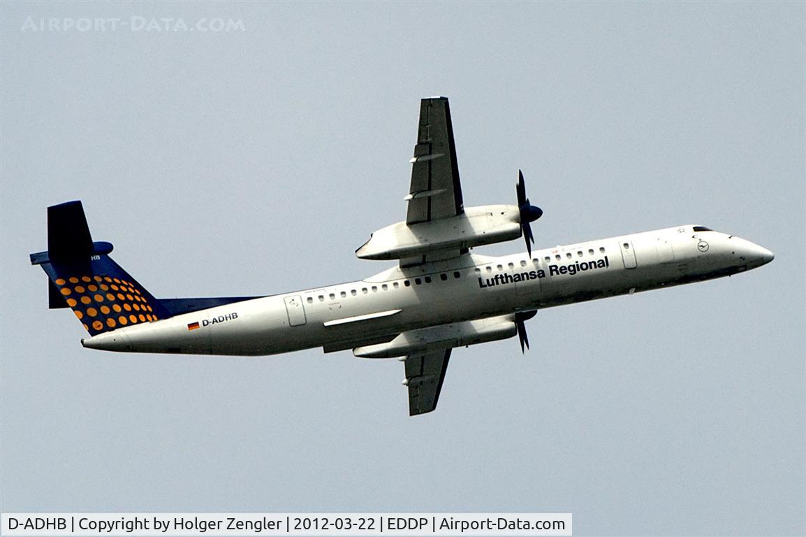 D-ADHB, 2001 De Havilland Canada DHC-8-402Q Dash 8 C/N 4029, Departure to MUC.....