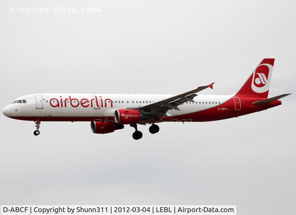 D-ABCF, 2003 Airbus A321-211 C/N 1966, Landing rwy 25R