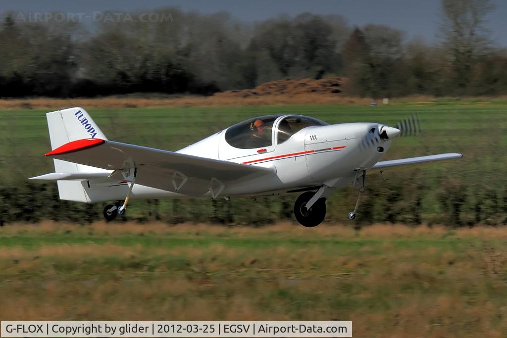 G-FLOX, 1998 Europa Monowheel C/N PFA 247-12732, LAA & Homebuilt fly in