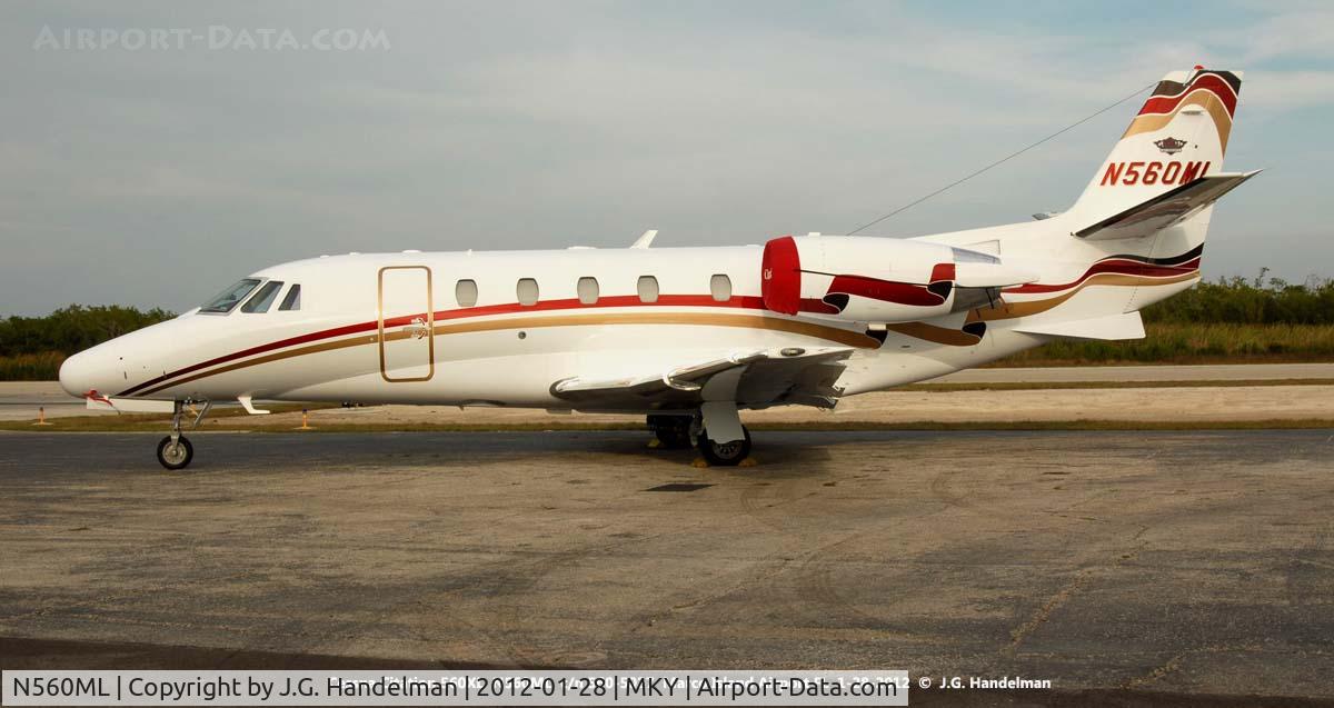 N560ML, 1999 Cessna 560XL Citation Excel C/N 560-5027, at Marco Island FL