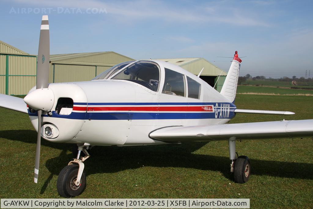 G-AYKW, 1970 Piper PA-28-140 Cherokee C/N 28-26931, Piper PA-28-140 Cherokee, Fishburn Airfield, March 2012.