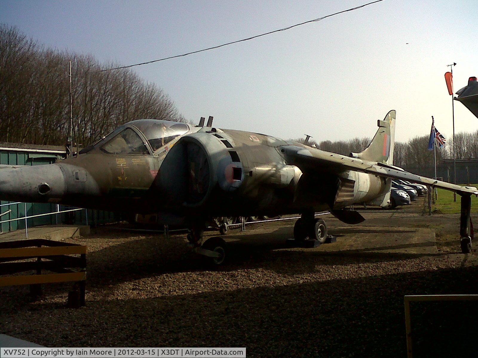 XV752, 1969 Hawker Siddeley Harrier GR.3 C/N 712015, Harrier XV752 on loan at Doncaster Aeroventure March 2012