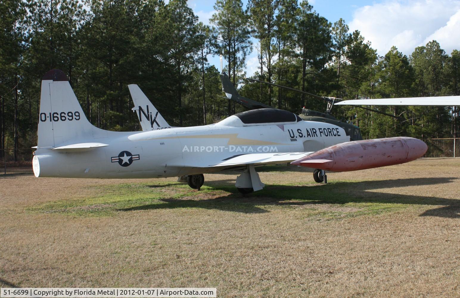 51-6699, 1951 Lockheed T-33A Shooting Star C/N 580-6031, T-33A in Georgia Veterans Park
