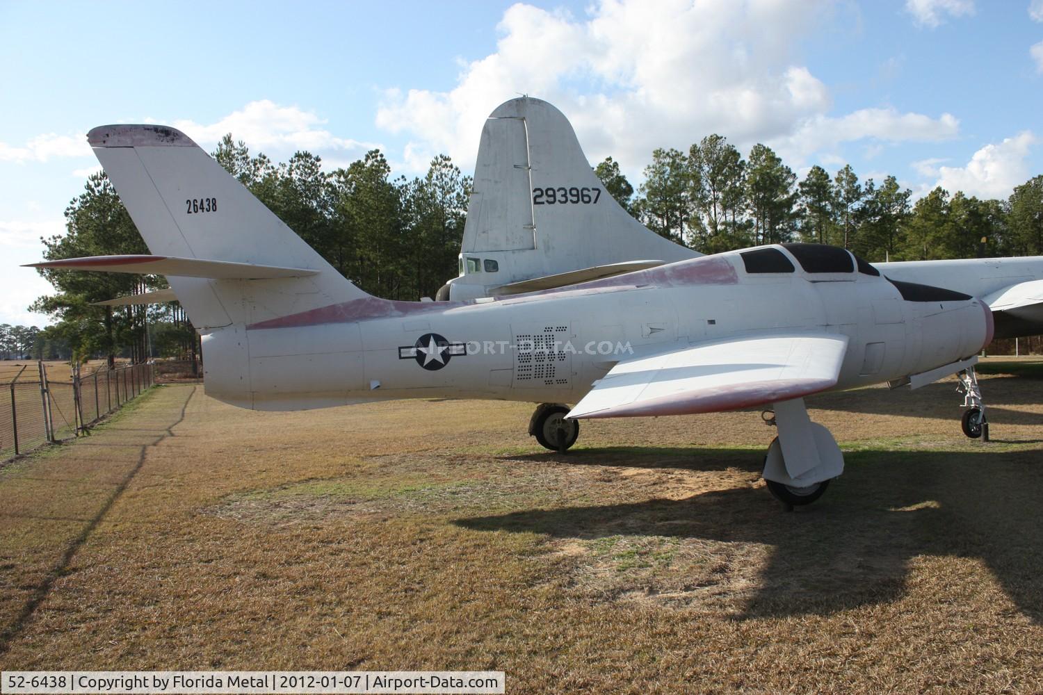 52-6438, 1952 Republic F-84F Thunderstreak C/N Not found 52-6438, F-84F in Georgia Veterans Park