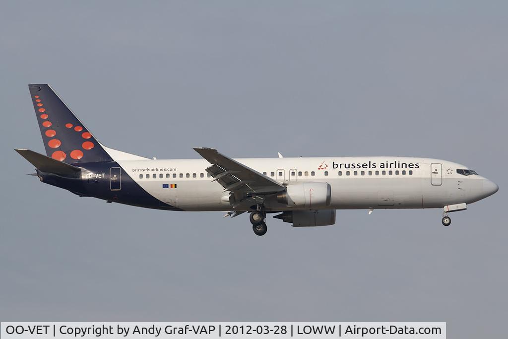 OO-VET, 1998 Boeing 737-4Q8 C/N 28202, Brussel Airlines 737-400