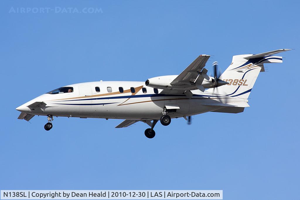 N138SL, 2005 Piaggio P-180 C/N 1103, BC Aviation LLC (c/o Avantair Inc) N138SL from Centennial Arapahoe County Airport (KAPA) - Englewood, CO on short final to RWY 25L, piloted by an attractive blonde female pilot.