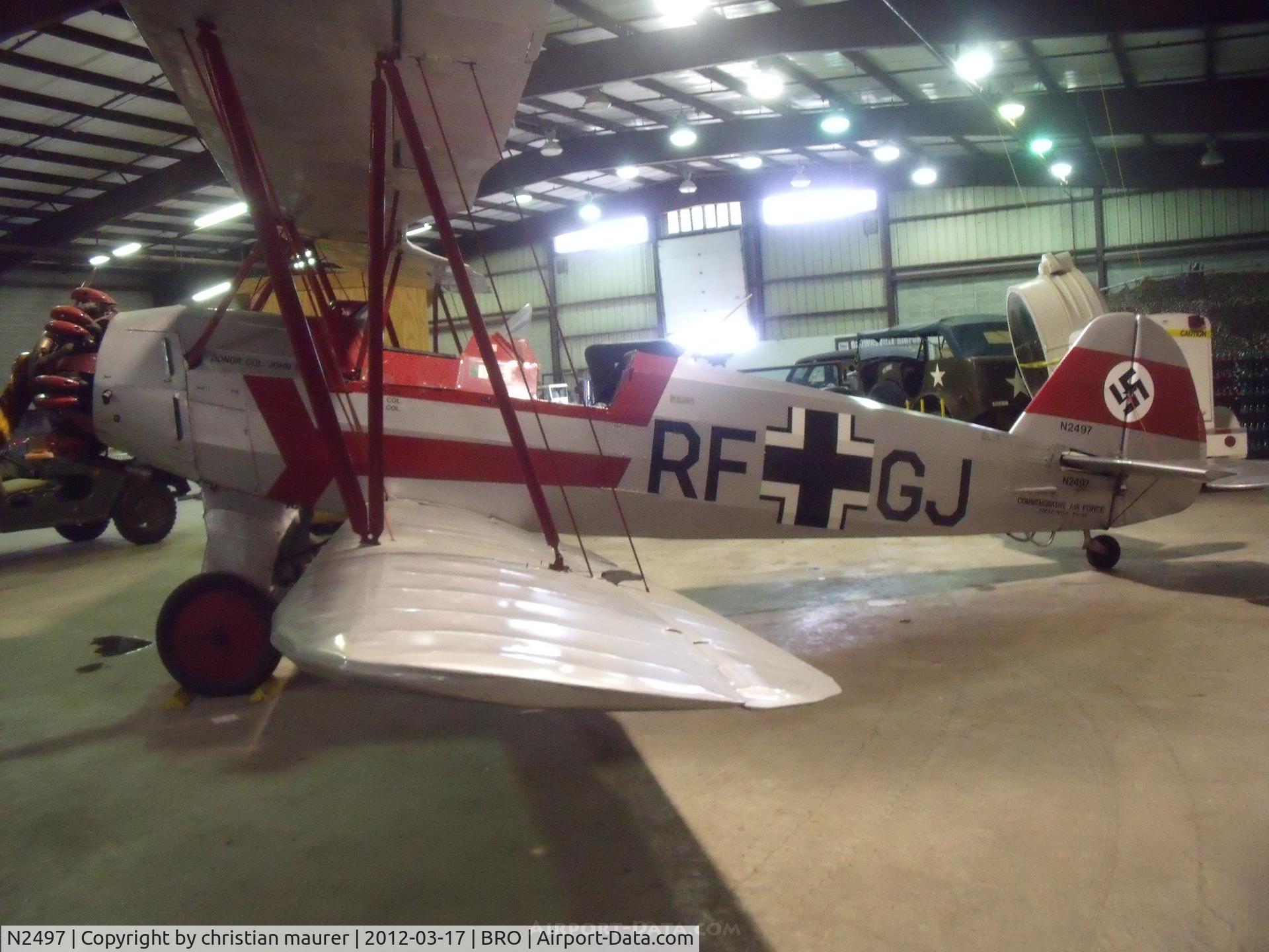 N2497, 1939 Focke-Wulf Fw-44J Stieglitz C/N 2497, brownsville TX