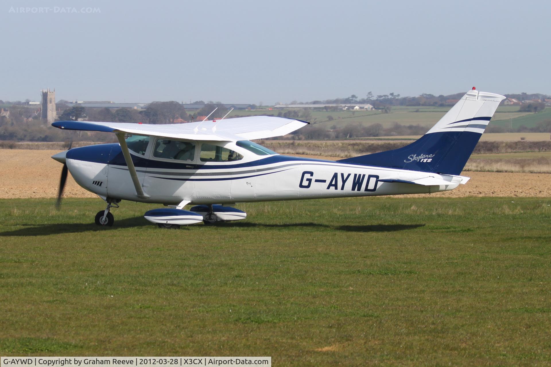 G-AYWD, 1971 Cessna 182N Skylane C/N 182-60468, About to depart.