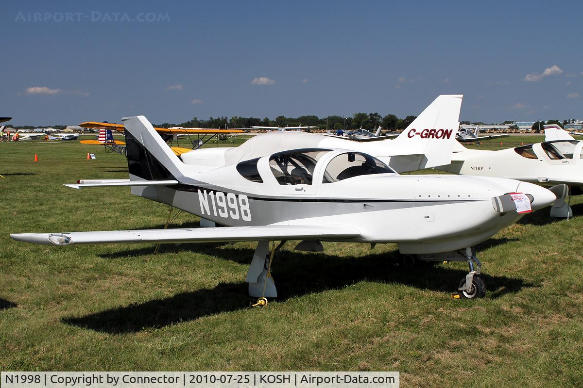 N1998, 1997 Stoddard-Hamilton Glasair Super II RG C/N 2319, EAA Airventure 2010.