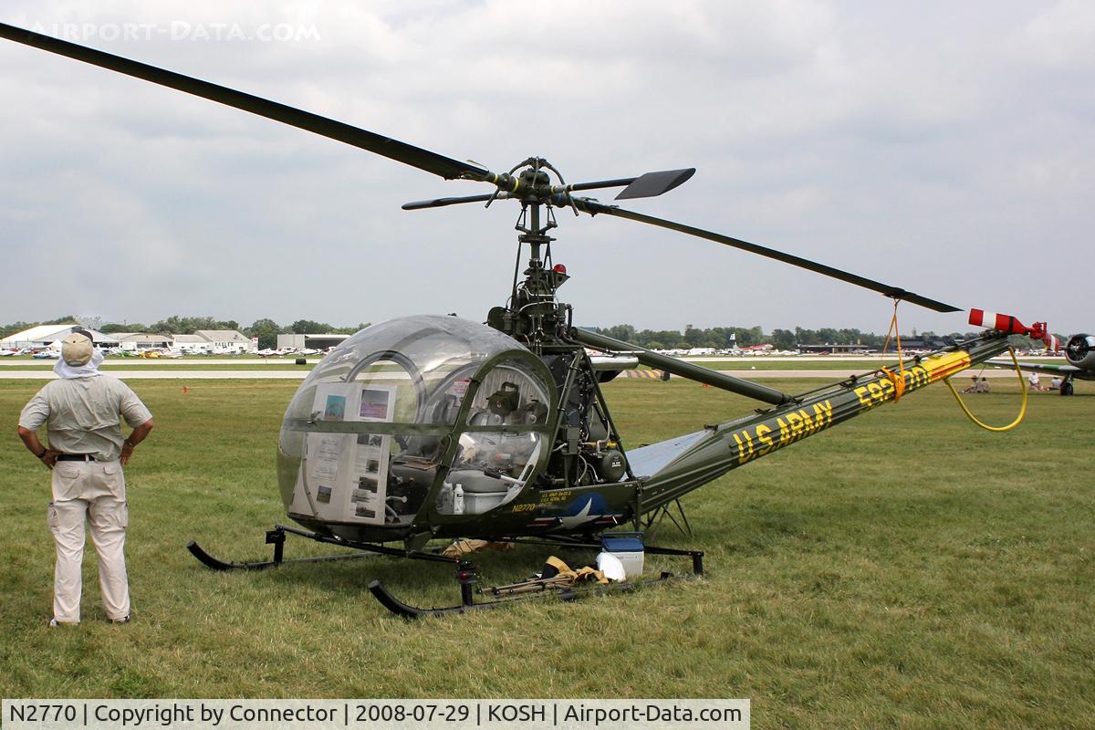 N2770, 1959 Hiller OH-23D Raven C/N 1250, EAA Airventure 2008.