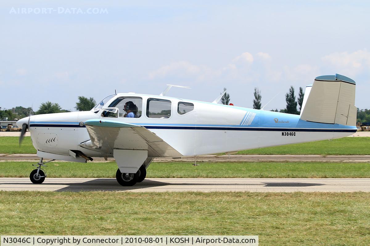 N3046C, 1958 Beech J35 Bonanza C/N D-5610, EAA Airventure 2010.