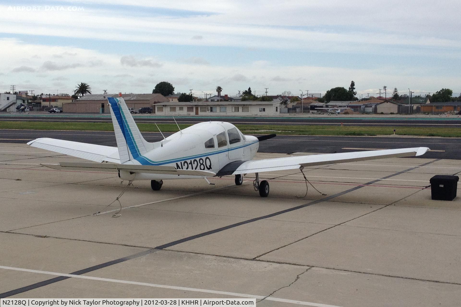 N2128Q, 1979 Piper PA-28-161 Cherokee Warrior II C/N 28-7916281, Parked on the west end