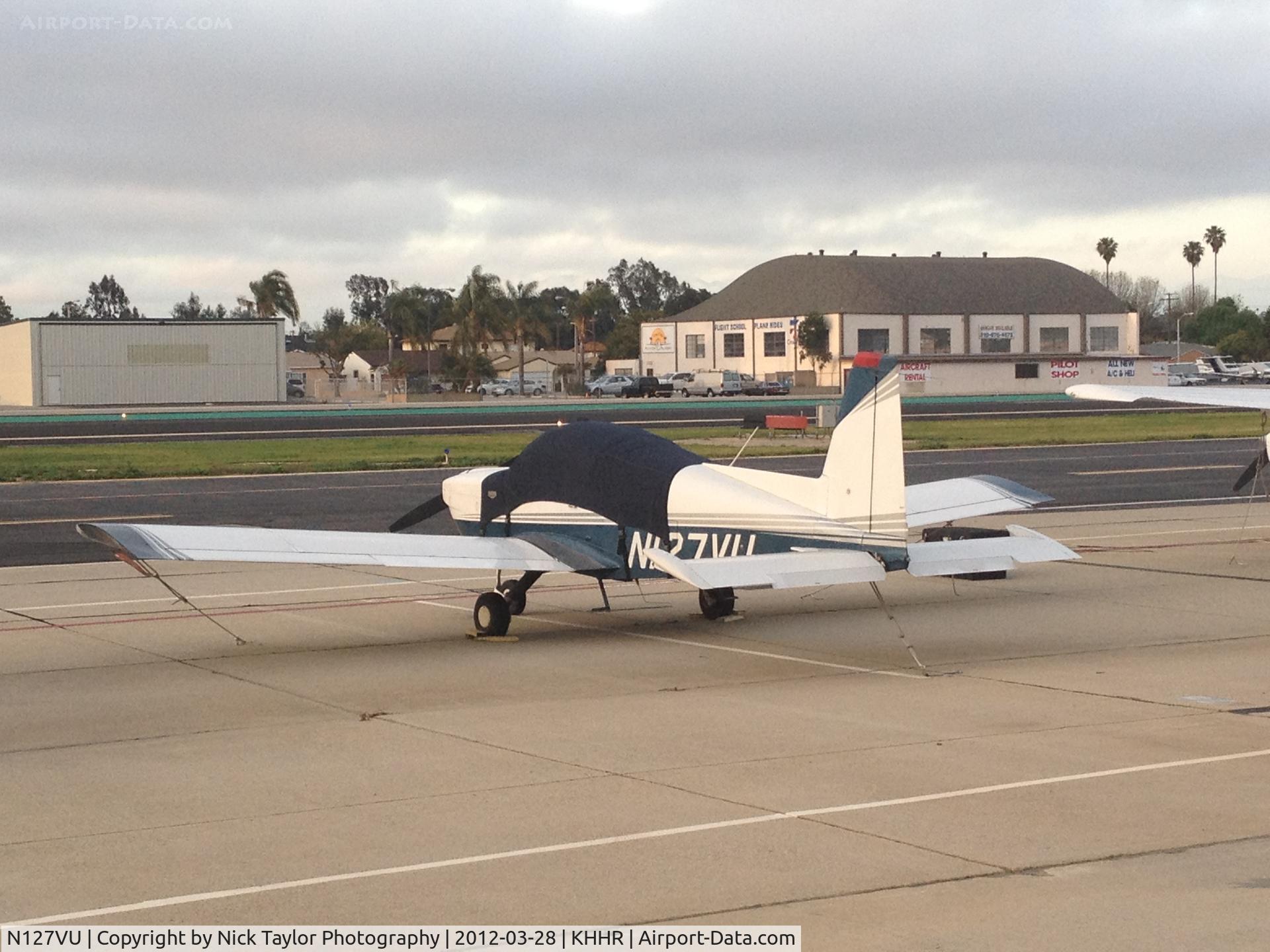 N127VU, 1991 American General AG-5B Tiger C/N 10066, Parked on the west end