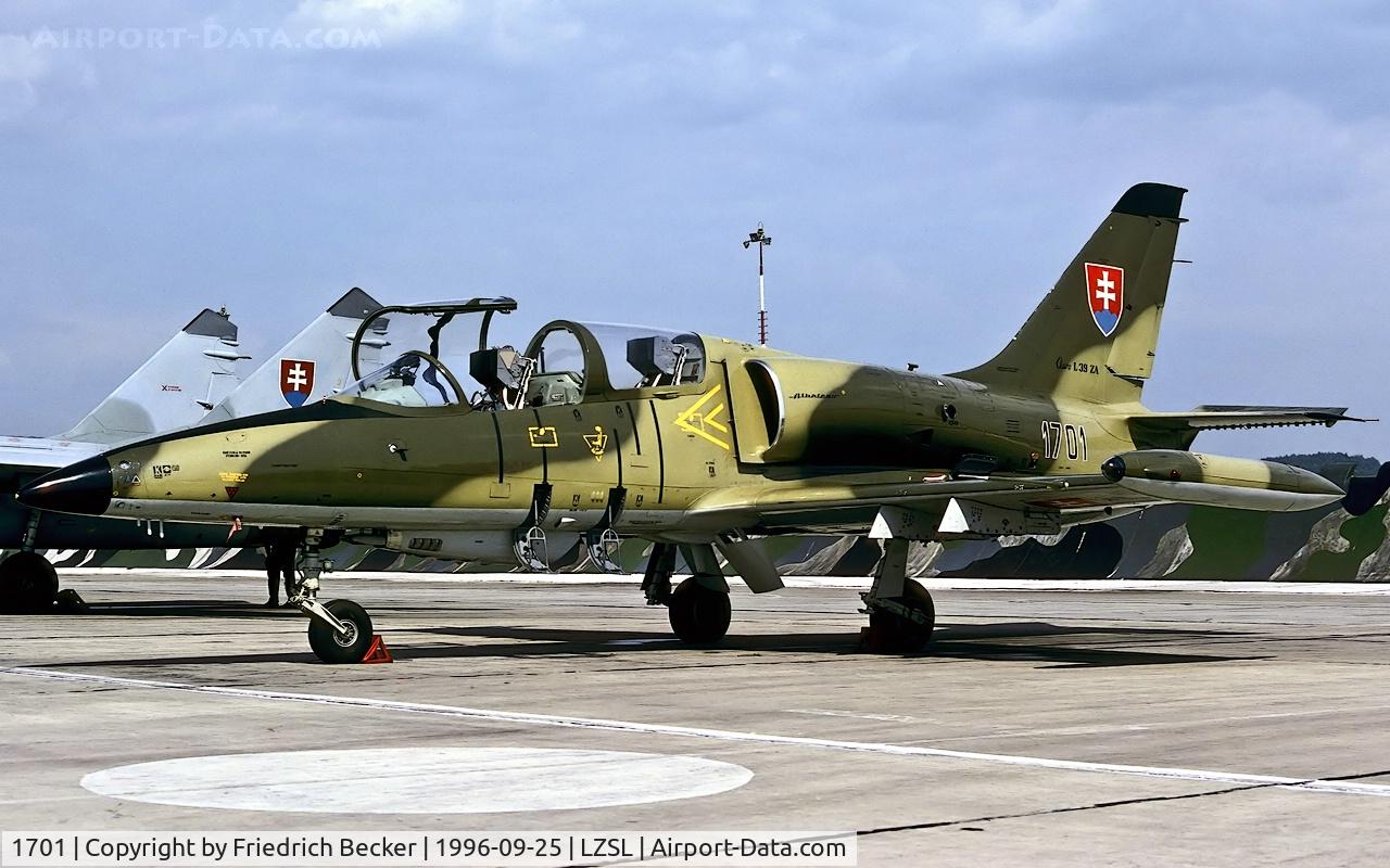 1701, Aero L-39ZAM Albatros C/N 031701, flightline at Sliac AB