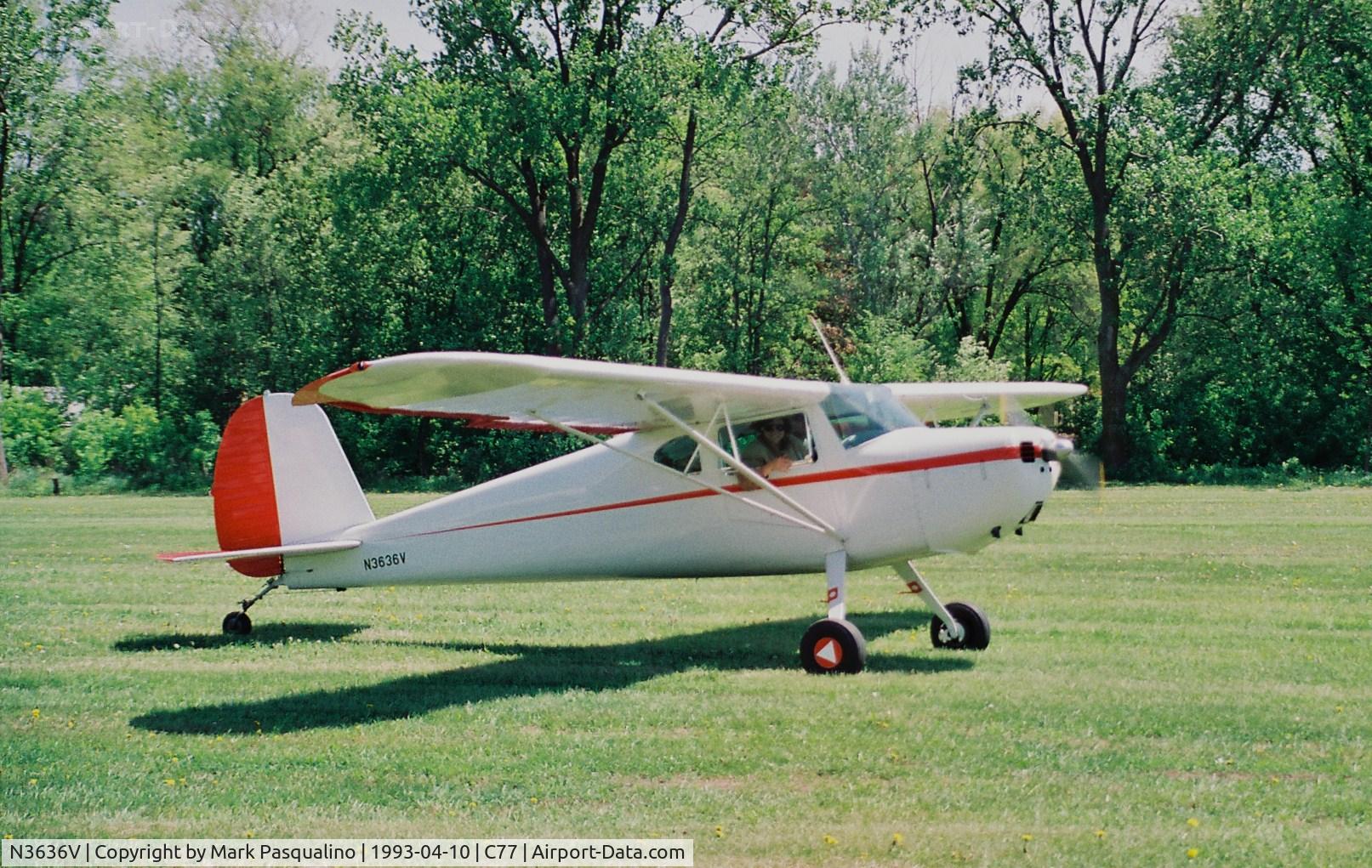 N3636V, 1948 Cessna 140 C/N 14907, Cessna 140