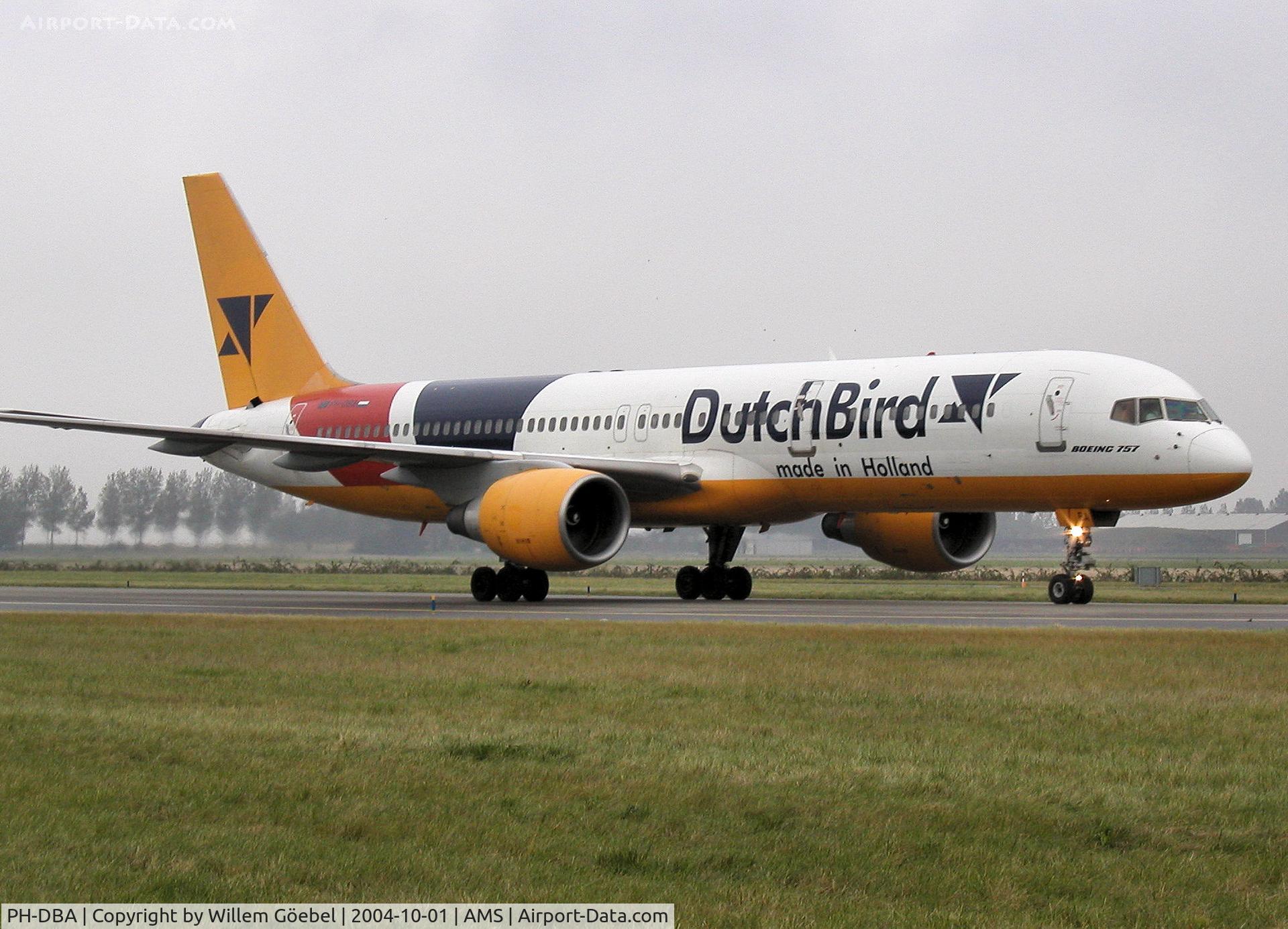 PH-DBA, 1990 Boeing 757-230 C/N 24747, Taxi to the gate of Schiphol Airport