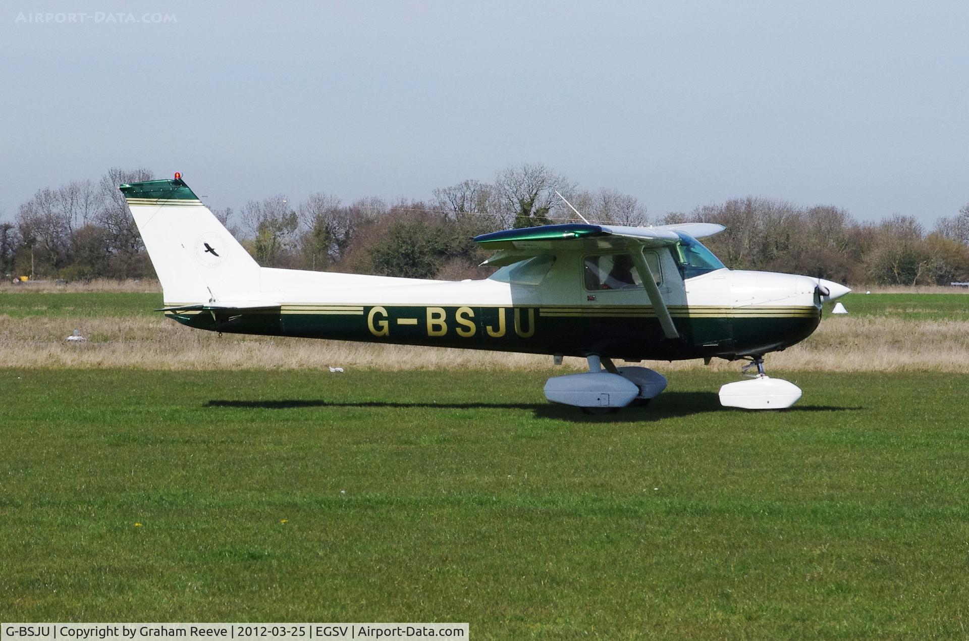 G-BSJU, 1974 Cessna 150M C/N 150-76430, At Old Buckenham.