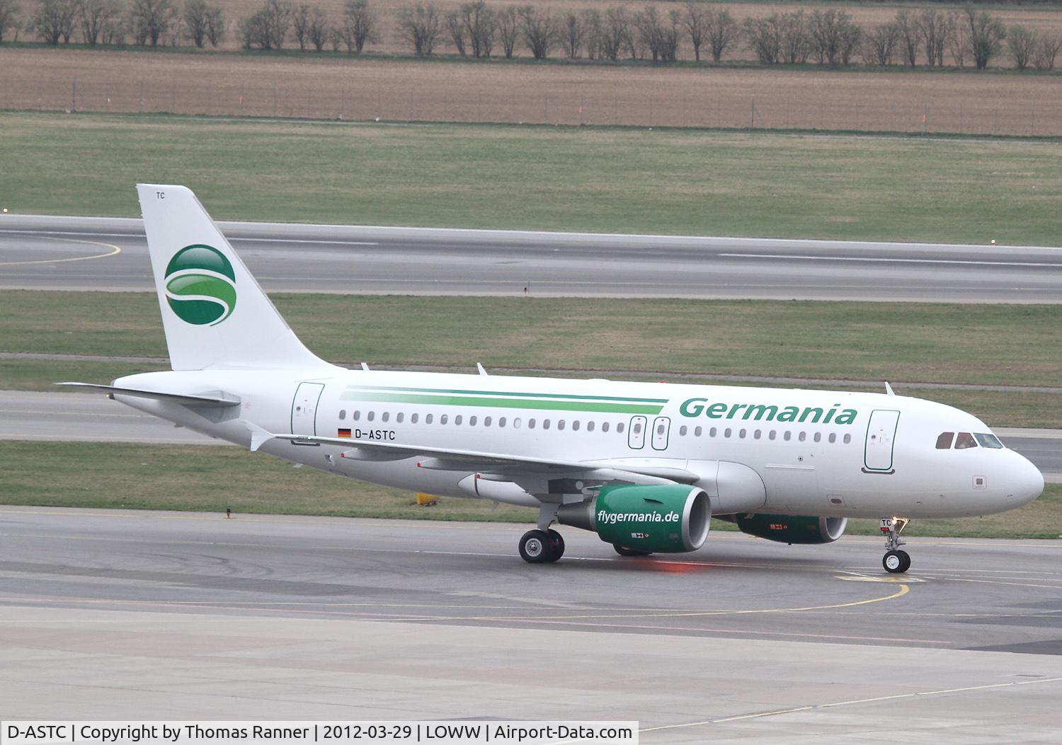 D-ASTC, 2012 Airbus A319-112 C/N 5085, Germania Airbus A319