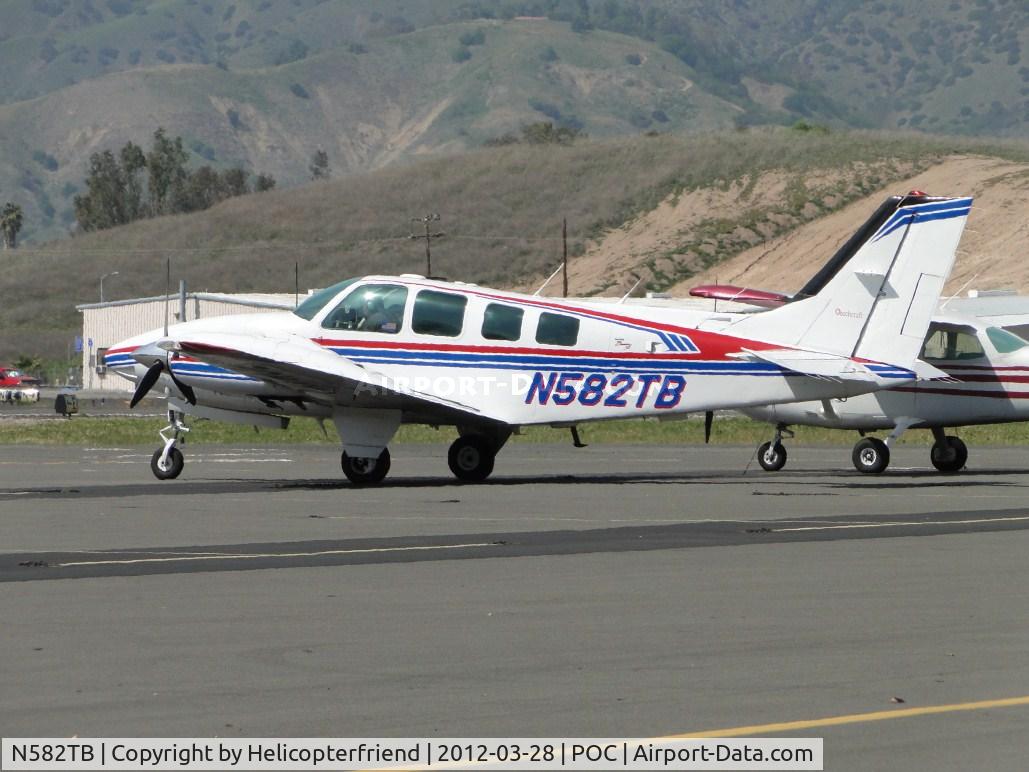 N582TB, 1997 Beech 58 Baron C/N TH-1837, Just pulled into transient parking