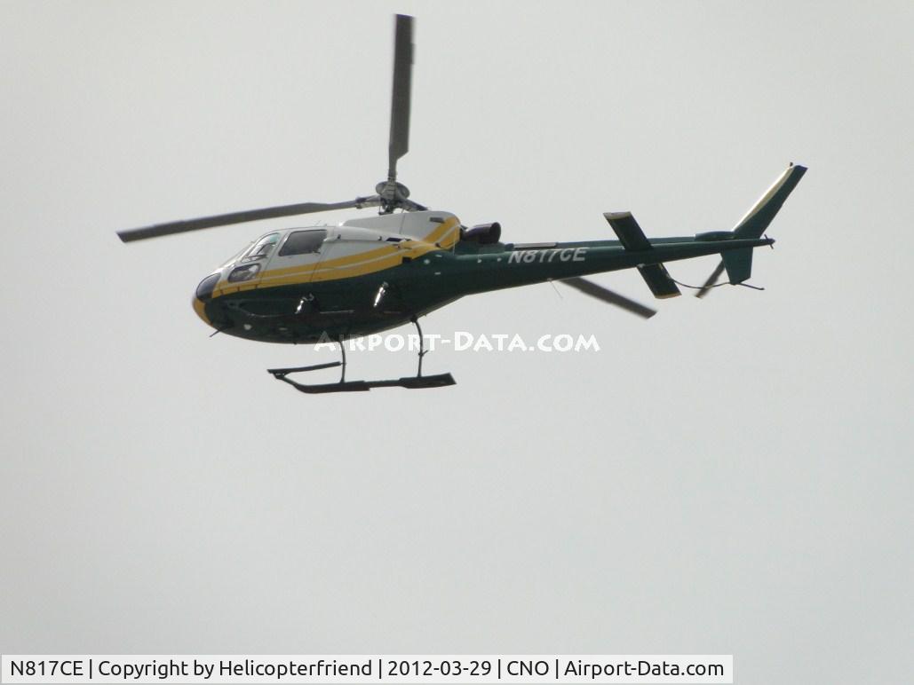 N817CE, Eurocopter AS-350B-3 Ecureuil Ecureuil C/N 4209, Turning final enroute to SCE helipads