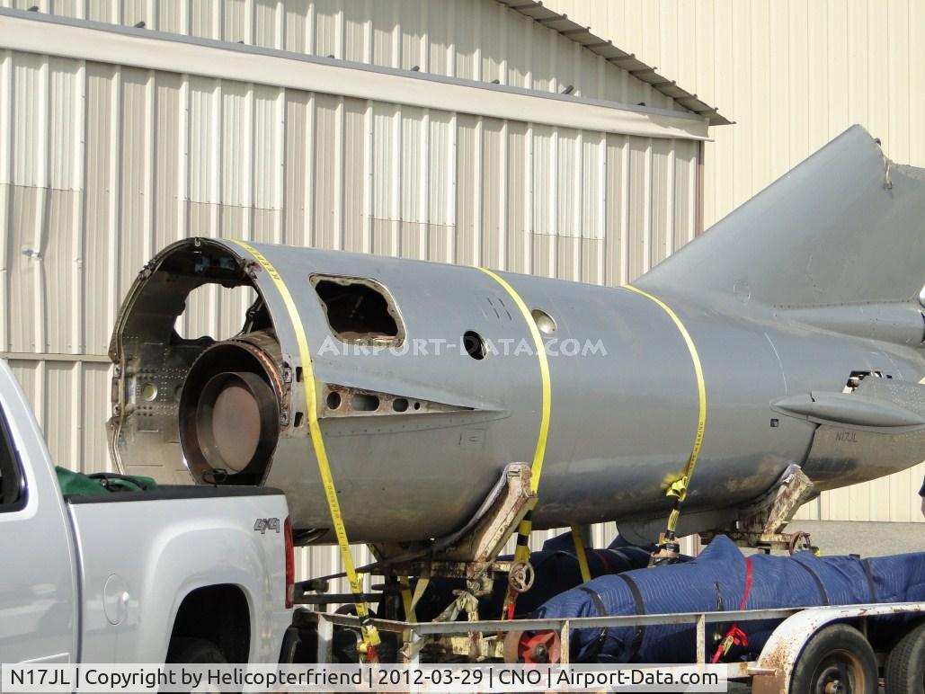 N17JL, 1963 PZL-Mielec Lim-6bis (MiG-17) C/N 1J0510, Tail assembly being trailered