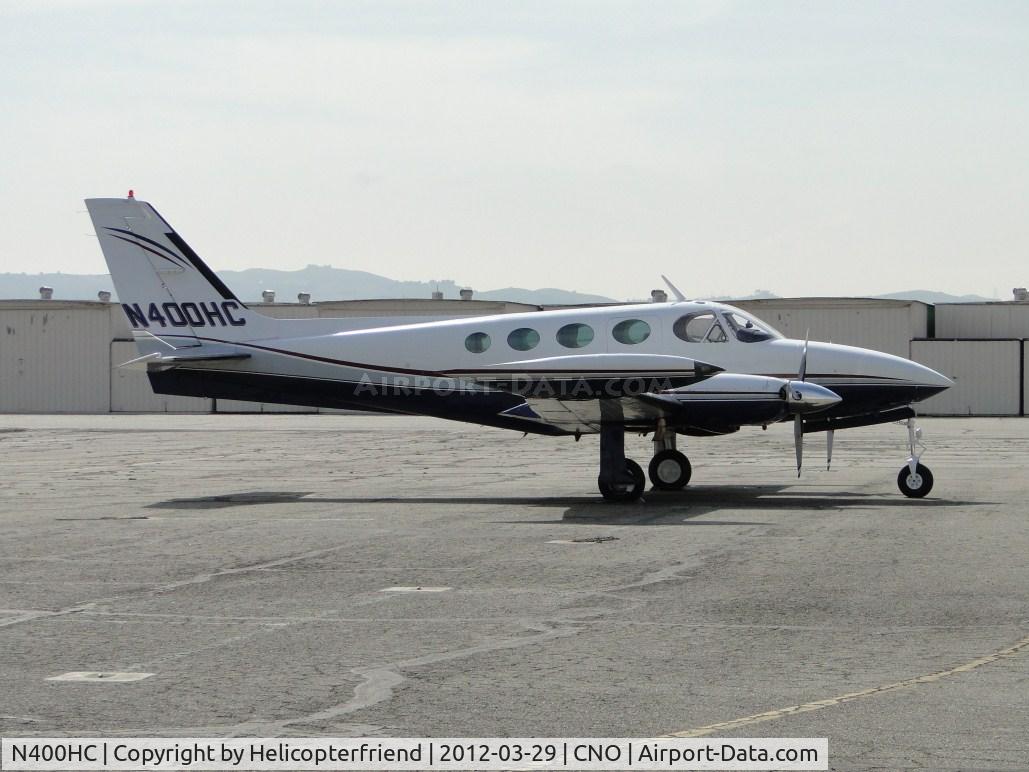 N400HC, 1979 Cessna 340A C/N 340A0705, Parked near the paint shop