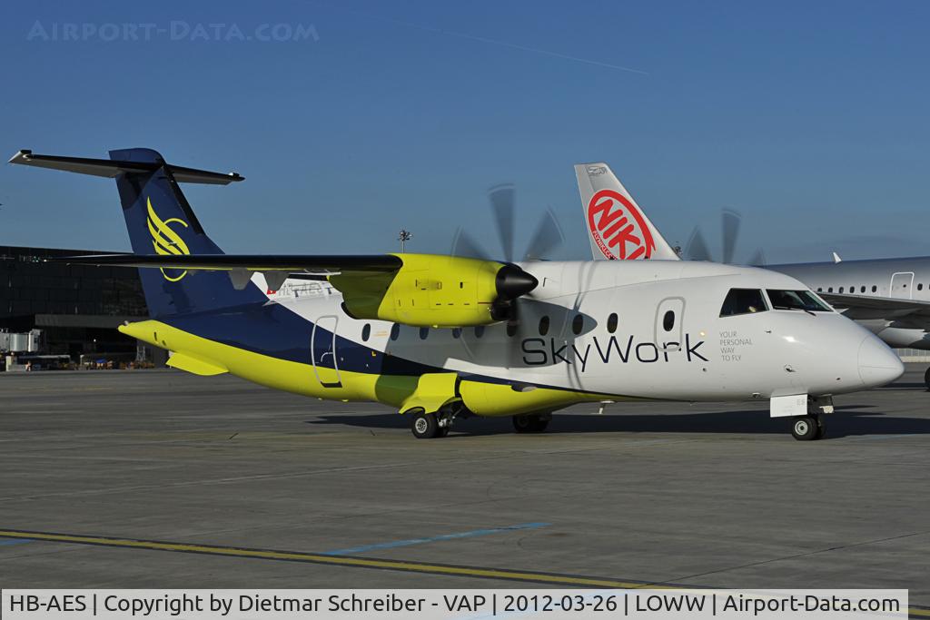 HB-AES, 1995 Dornier 328-110 C/N 3021, Skywork Dornier 328