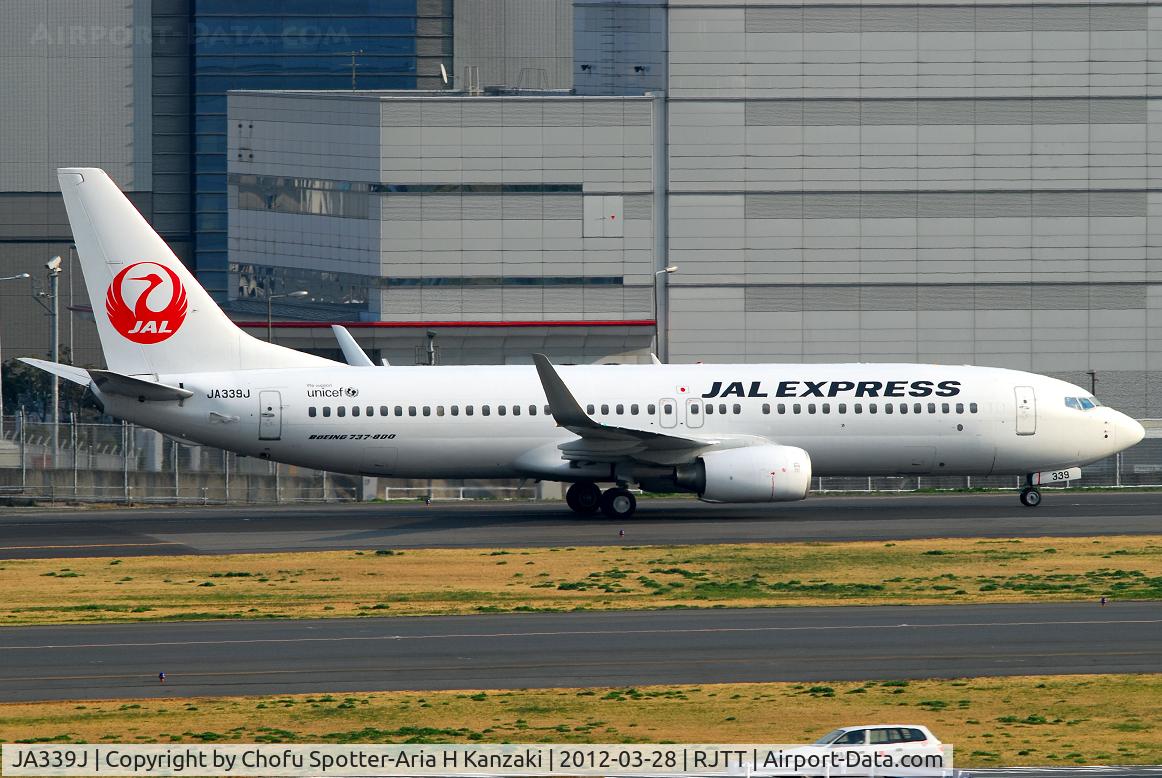 JA339J, 2011 Boeing 737-846 C/N 40354, NikonD200+TAMRON AF 200-500mm F/5-6.3 LD IF