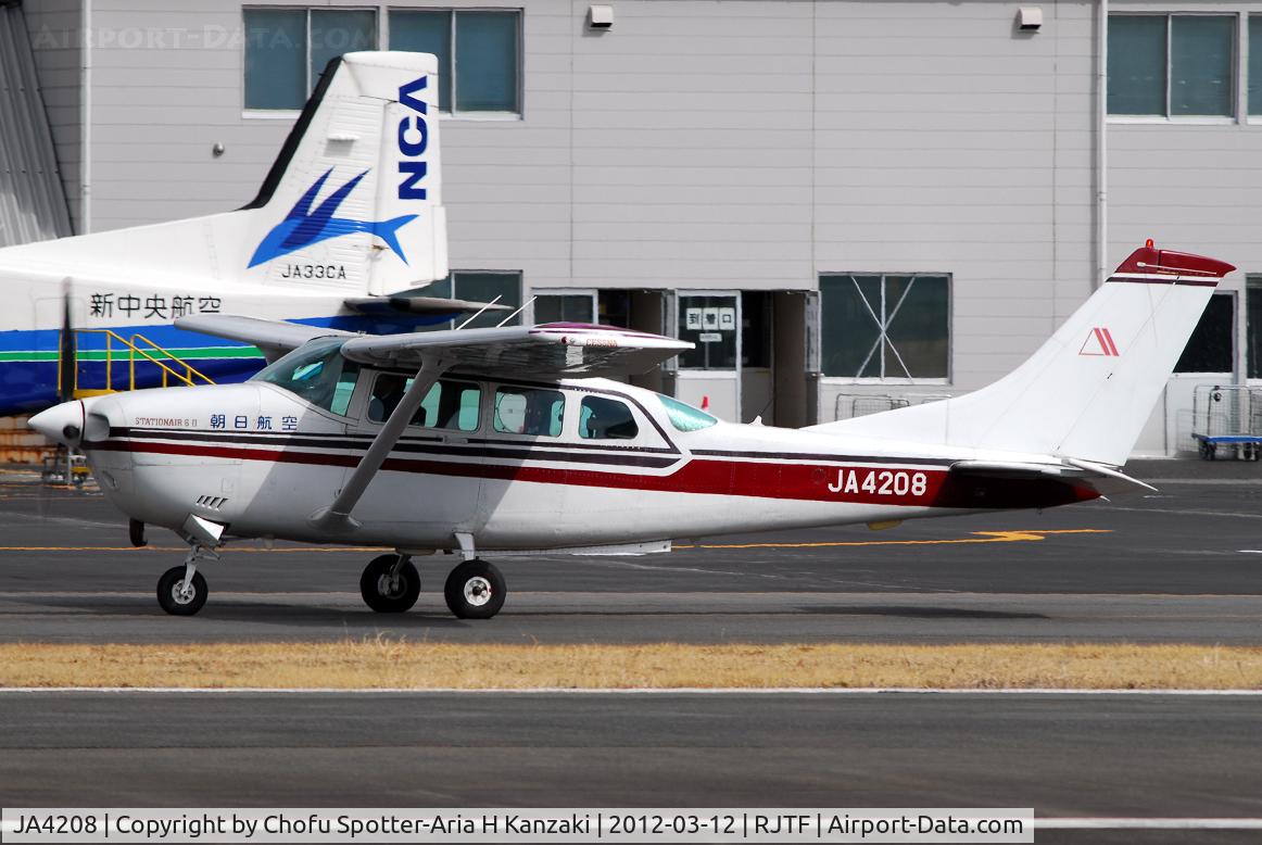 JA4208, 1995 Cessna TU206G 6 II Turbo Stationair C/N U20606384, NikonD200+TAMRON AF 200-500mm F/5-6.3 LD IF