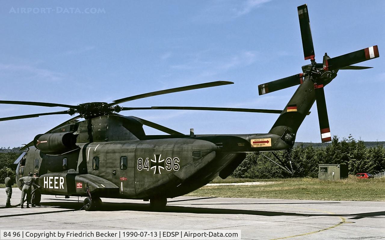 84 96, Sikorsky (VFW-Fokker) CH-53G C/N V65-094, transient at Fliegerhorst Pferdsfeld