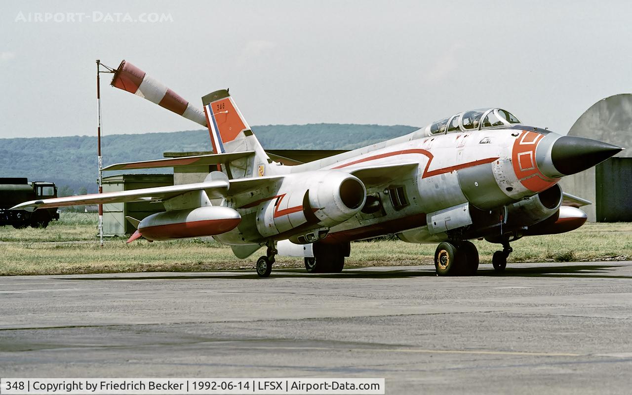 348, 1959 Sud Aviation SO.4050 Vautour IIN C/N 116, flightline at Luxeuil les Bains