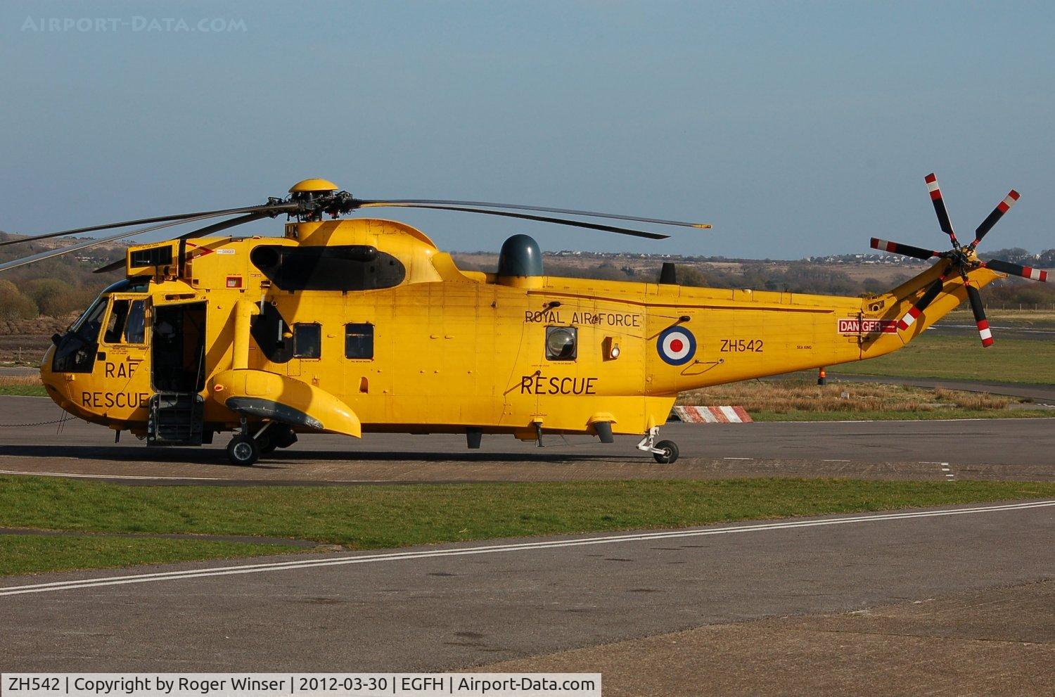 ZH542, Westland Sea King HAR.3A C/N WA1008, Sea King of A Flight 22 Squadron RAF basking in the sun after taking on fuel.