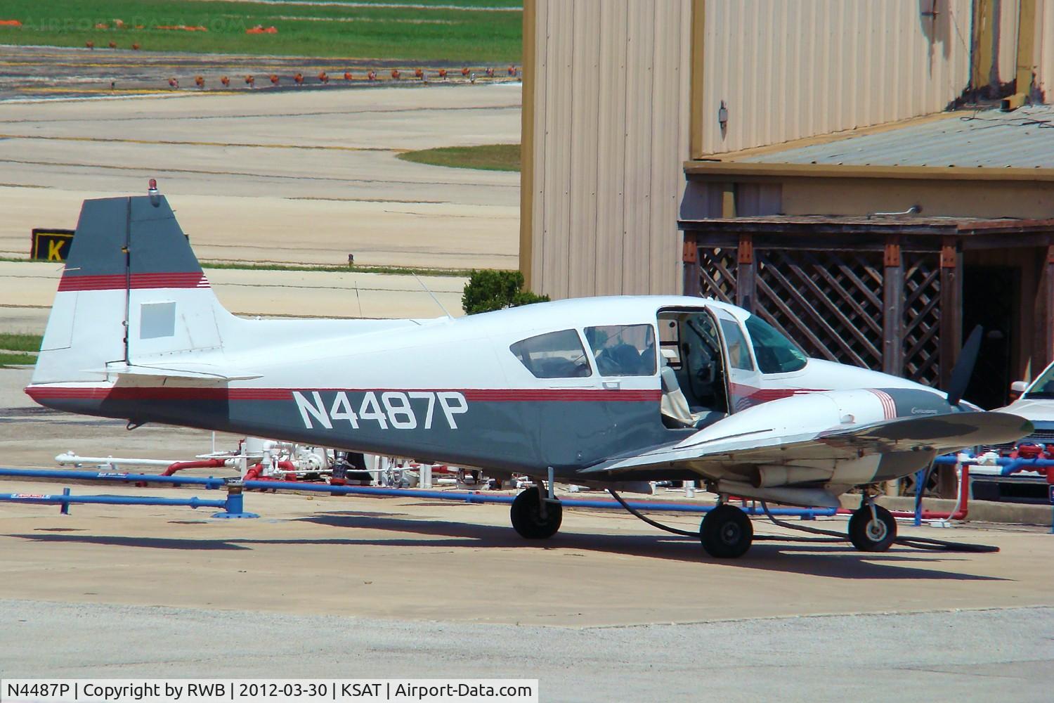 N4487P, 1962 Piper PA-23-160 Apache C/N 23-2009, Fueling before a flight.