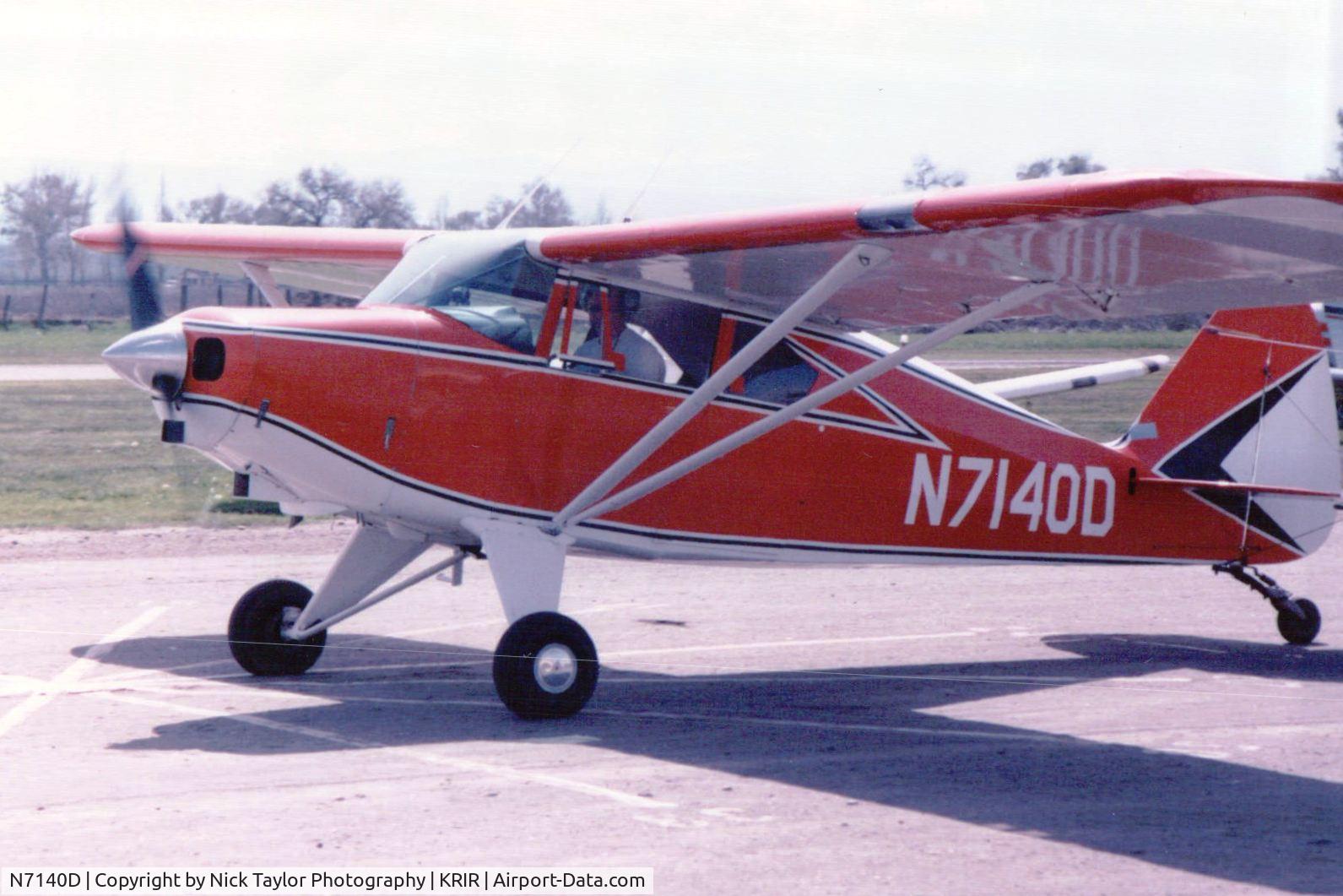 N7140D, 1957 Piper PA-22-150 C/N 22-5003, Flabob early 90's