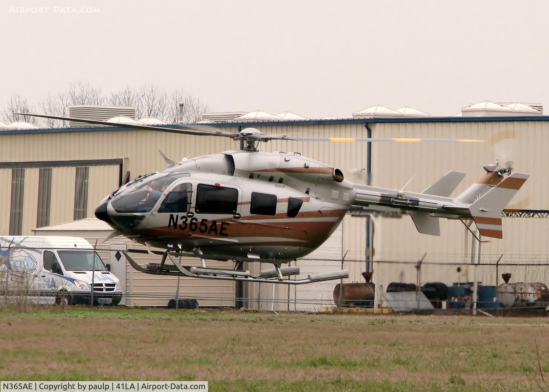 N365AE, Eurocopter-Kawasaki EC-145 (BK-117C-2) C/N 9442, At Metro Aviation / Downtown Shreveport.