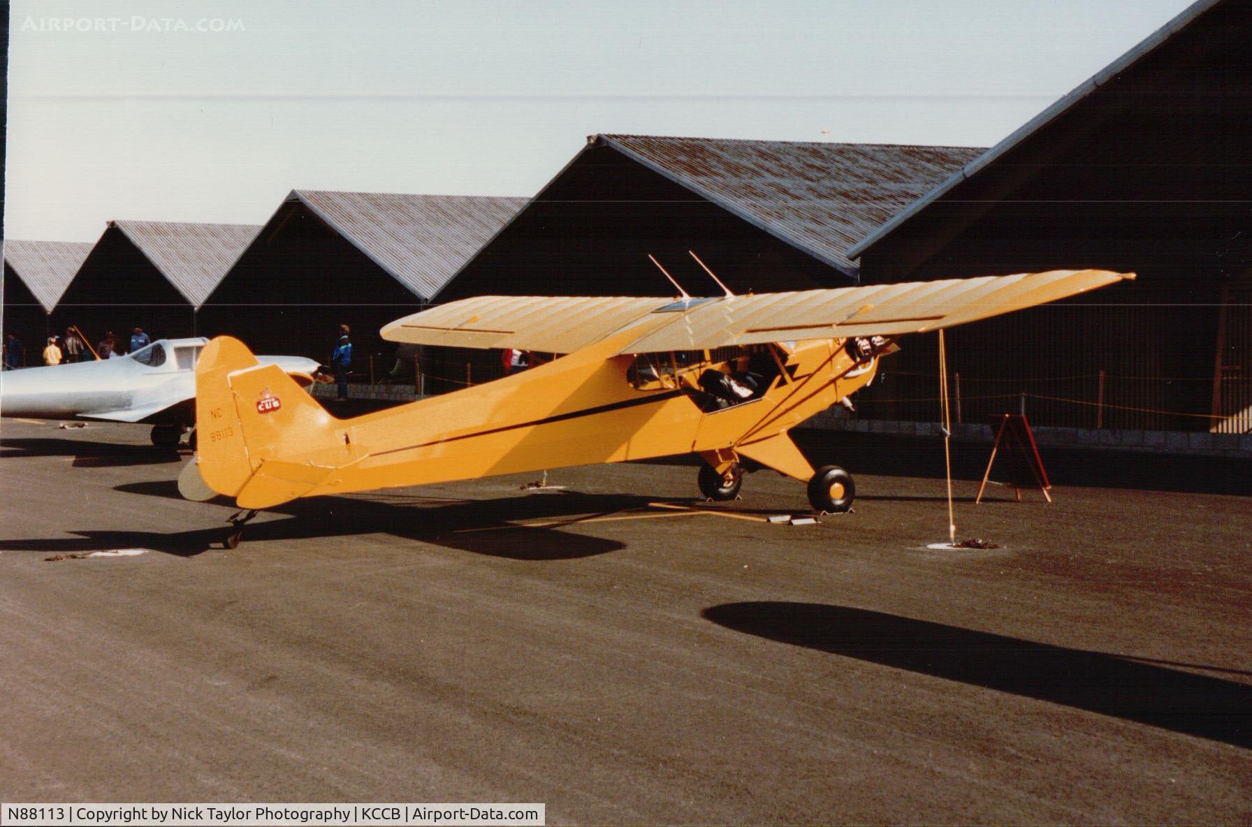 N88113, 1946 Piper J3C-65 Cub C/N 15726, Cable airport early 90's