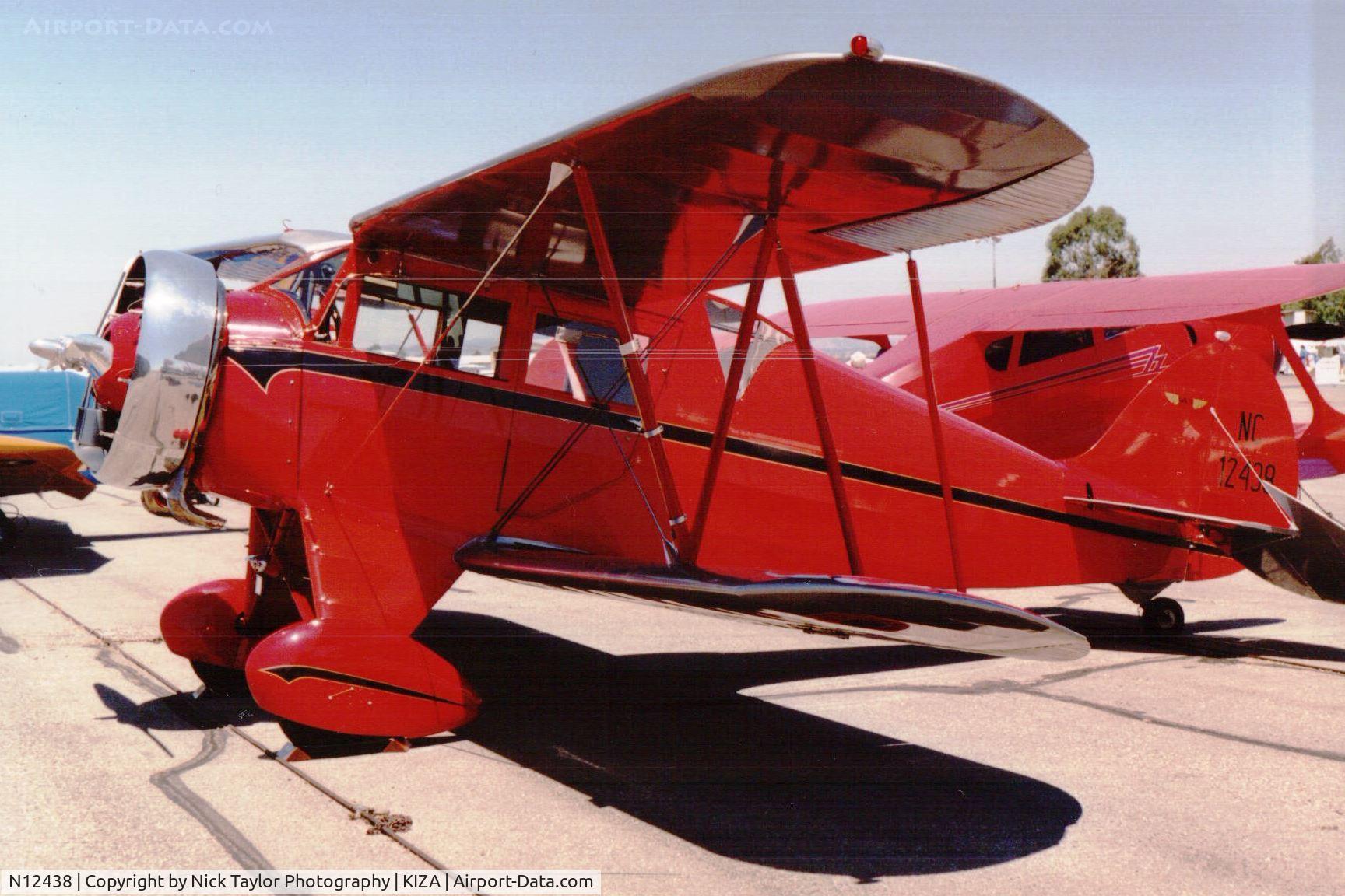 N12438, 1932 Waco QDC C/N 3579, Early 90's during a July weekend