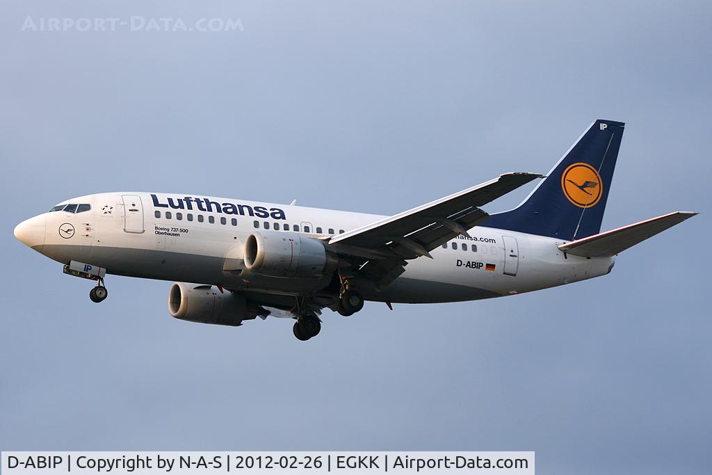 D-ABIP, 1991 Boeing 737-530 C/N 24940, Catching the last ray of sun on its nose
