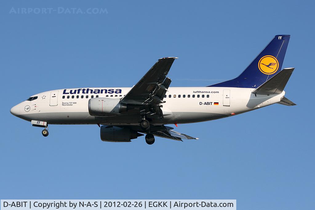 D-ABIT, 1991 Boeing 737-530 C/N 24943, Short final