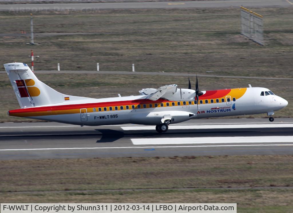 F-WWLT, 2012 ATR 72-600 C/N 995, C/n 995 - First ATR72-600 for Air Nostrum...