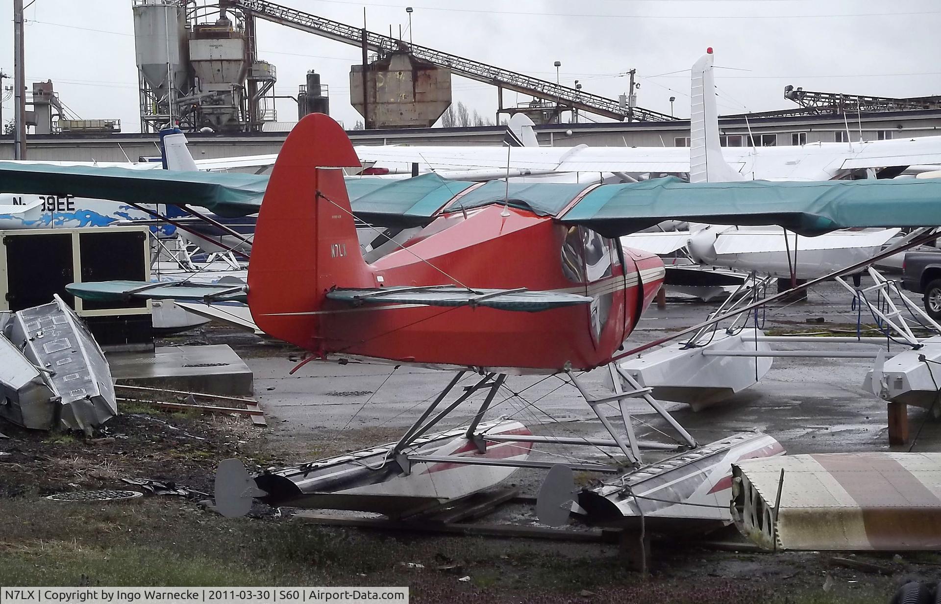 N7LX, 1947 Piper PA-12 Super Cruiser C/N 12-2687, Piper PA-12 Super Cruiser on floats at Kenmore Air Harbor, Kenmore WA