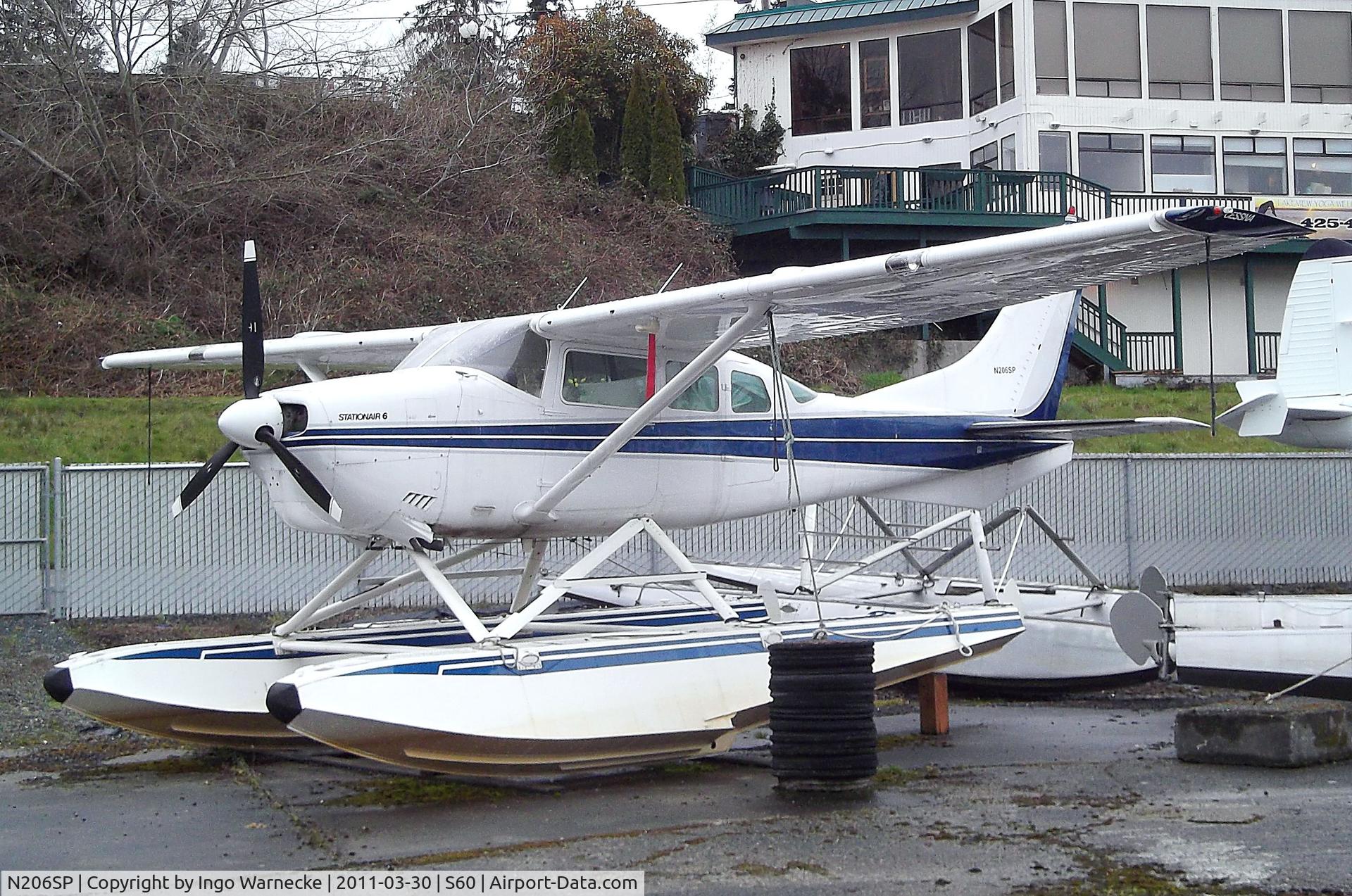 N206SP, 1965 Cessna P206 Super Skylane C/N P206-0111, Cessna P206 Super Skylane on floats at Kenmore Air Harbor, Kenmore WA