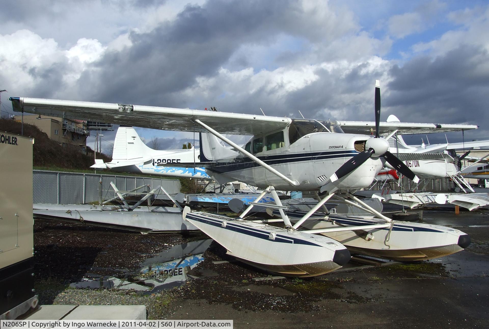 N206SP, 1965 Cessna P206 Super Skylane C/N P206-0111, Cessna P206 Super Skylane on floats at Kenmore Air Harbor, Kenmore WA