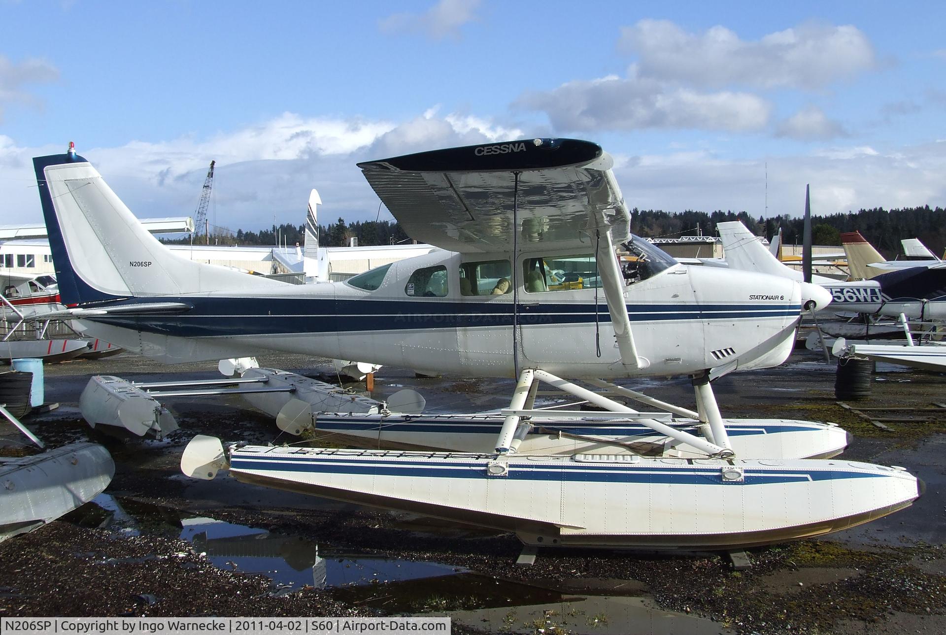 N206SP, 1965 Cessna P206 Super Skylane C/N P206-0111, Cessna P206 Super Skylane on floats at Kenmore Air Harbor, Kenmore WA