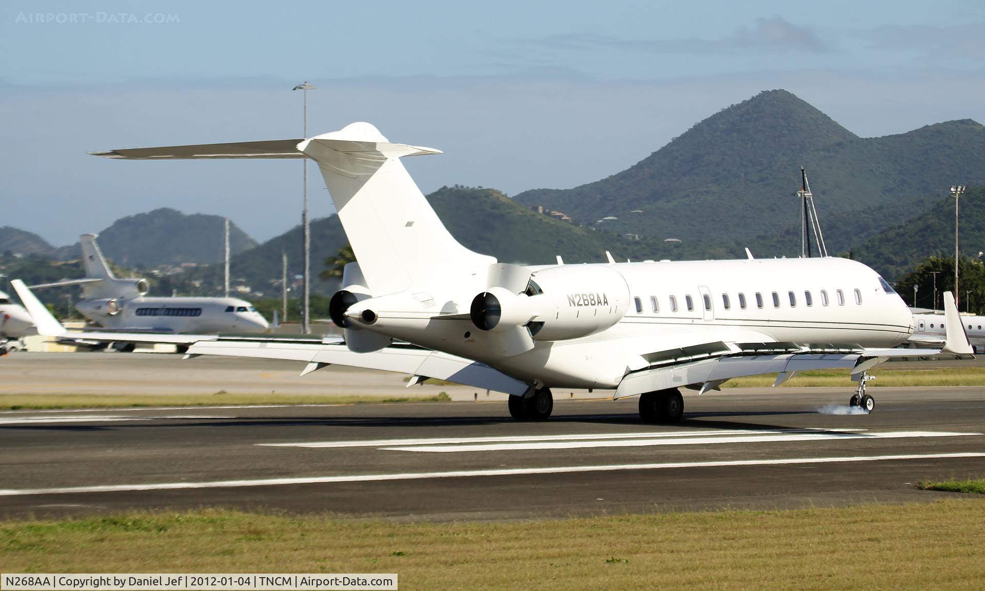 N268AA, 2010 Bombardier BD-700-1A10 Global Express XRS C/N 9406, N268AA