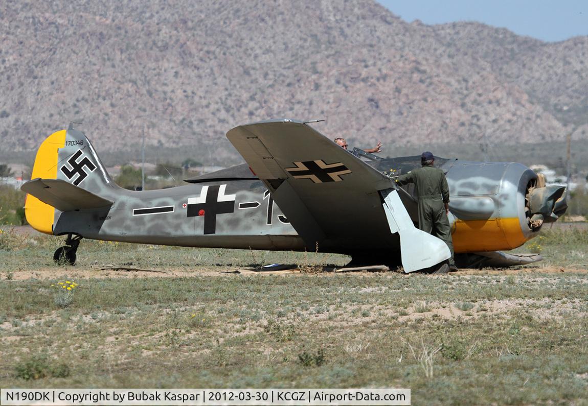 N190DK, Arado FW190A-5 C/N 1134, Crash