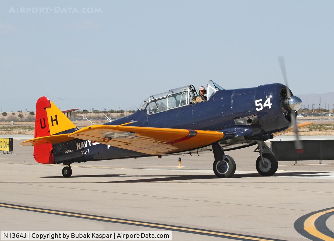N1364J, 1951 North American T-6G Texan C/N 188-71, Mesa