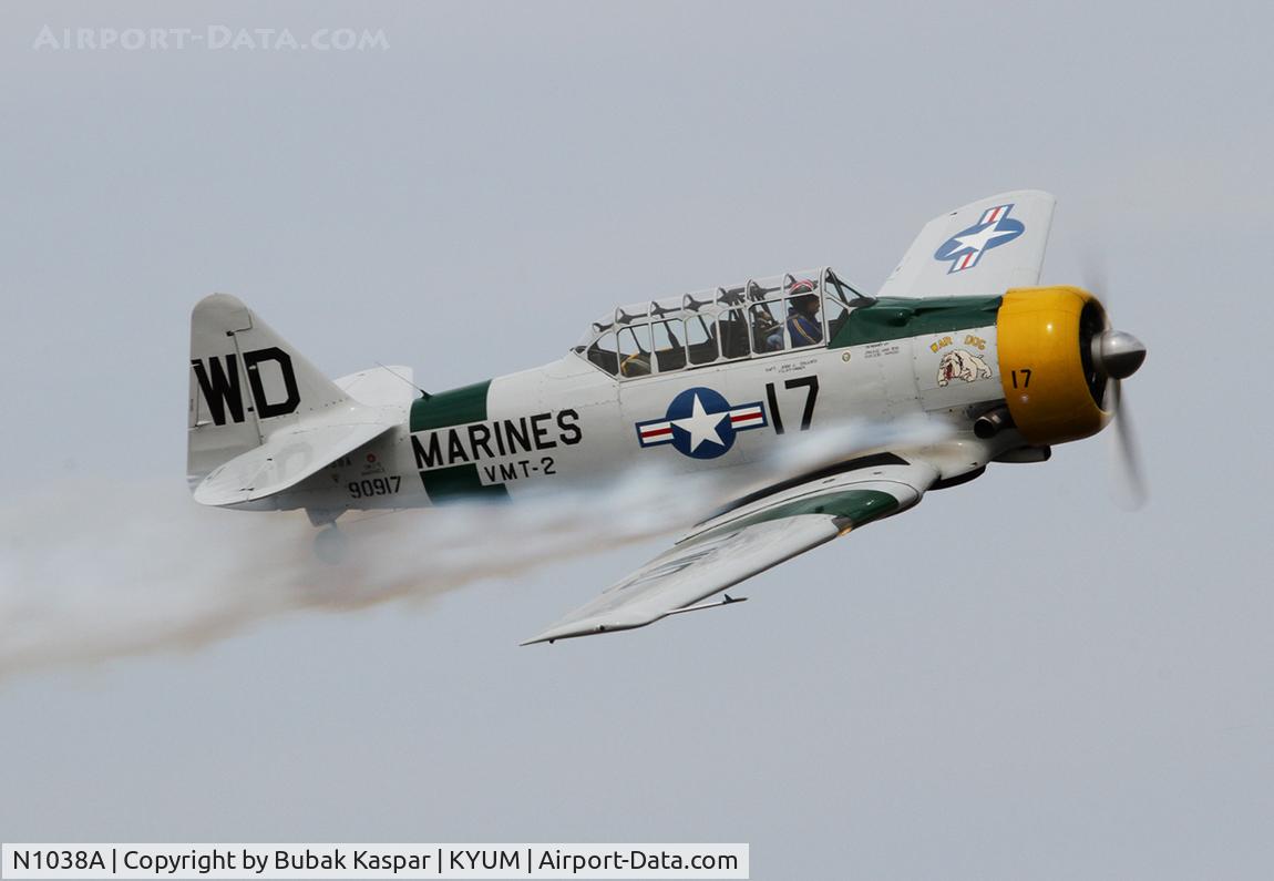 N1038A, 1944 North American SNJ-5 Texan C/N 90917 (121-41633), Yuma