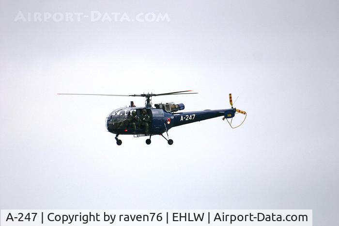 A-247, Aérospatiale SA-316B Alouette III C/N 1247, Alouette seen at Leeuwarden AB