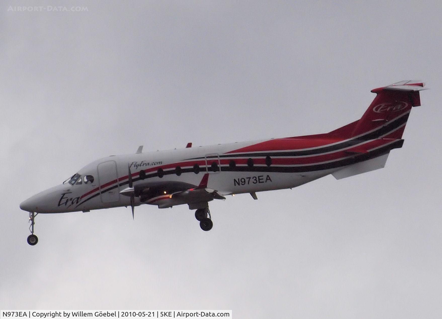 N973EA, 2000 Raytheon Aircraft Company 1900D C/N UE-391, Fly over in Ketchikan Harbor